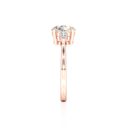 Chloe Lab Grown Diamond Ring | Rose Gold | 4