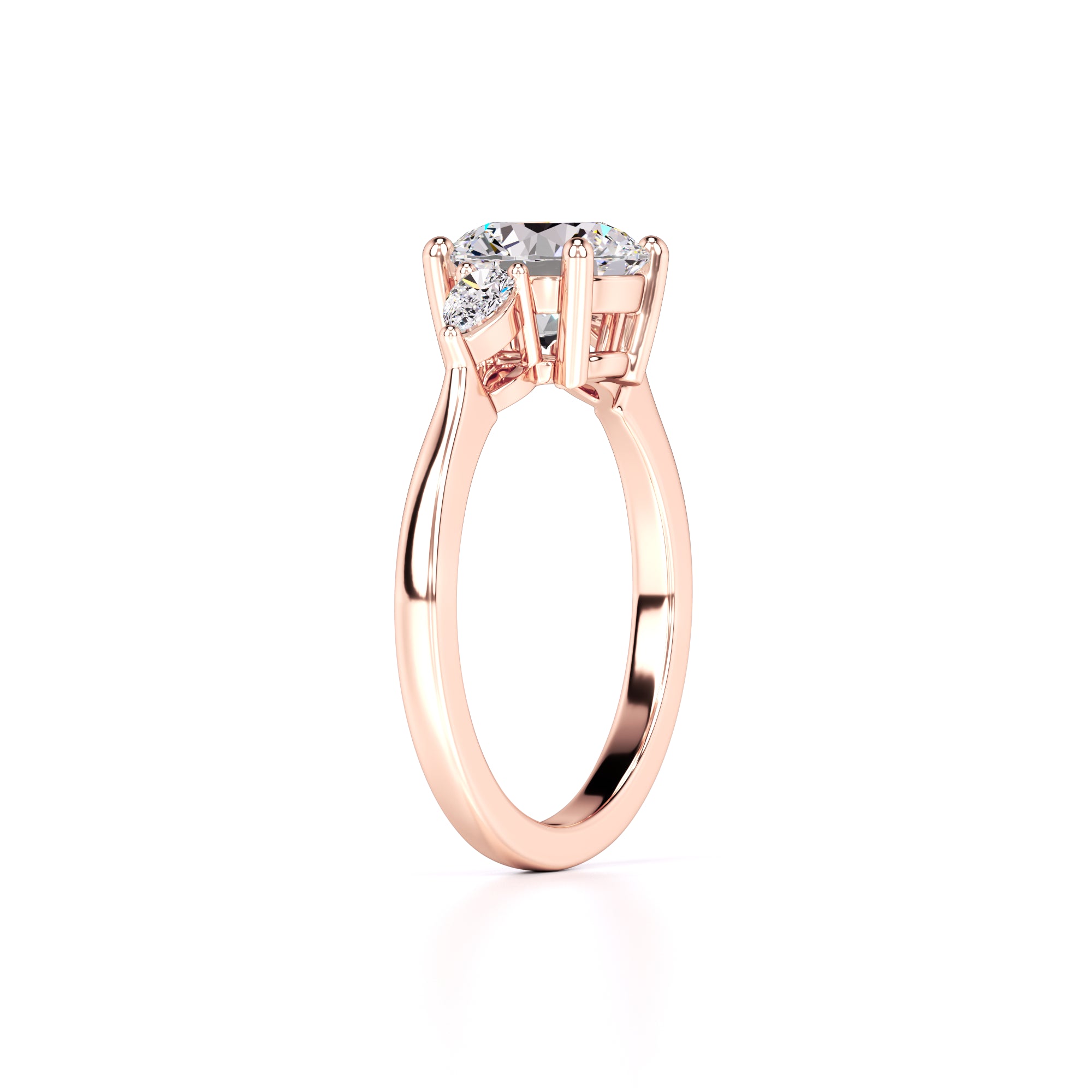 Chloe Lab Grown Diamond Ring | Rose Gold | 3