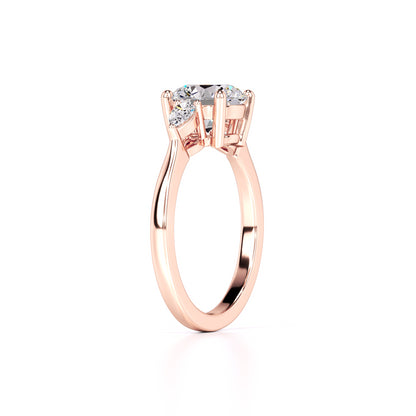 Chloe Lab Grown Diamond Ring | Rose Gold | 3
