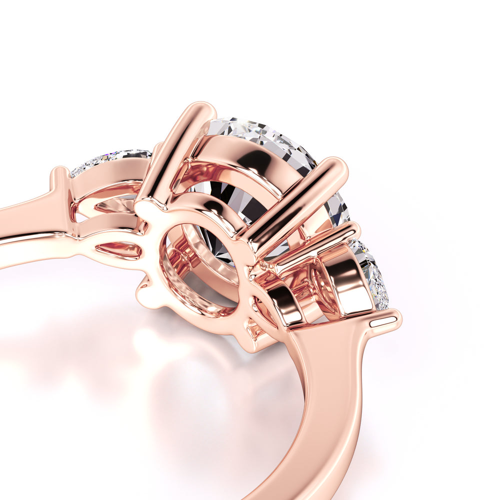 Chloe Lab Grown Diamond Ring | Rose Gold | 2