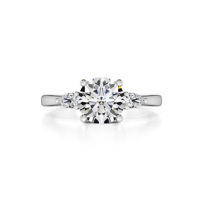 Chloe Moissanite & Lab Grown Diamond Ring | White Gold | 1