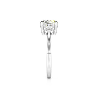 Chloe Lab Grown Diamond Ring | White Gold | 4