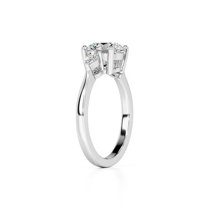 Chloe Lab Grown Diamond Ring | White Gold | 3