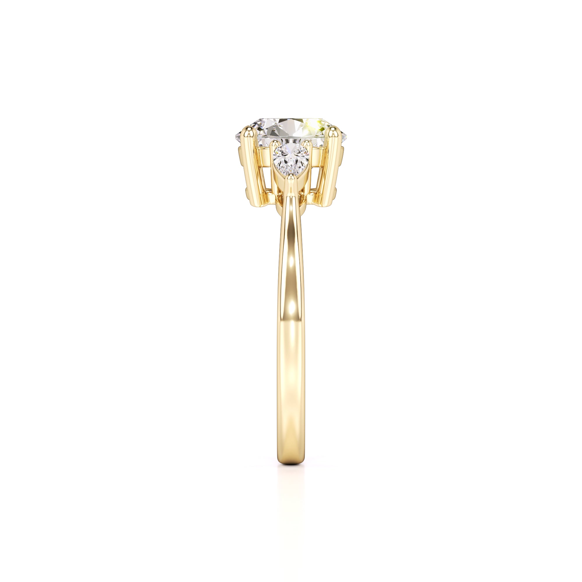 Chloe Lab Grown Diamond Ring | Yellow Gold | 4