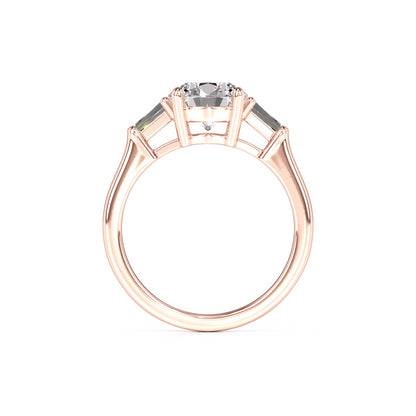 Elysia Moissanite & Lab Grown Diamond Ring | Rose Gold | 4