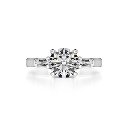 Elysia Moissanite & Lab Grown Diamond Ring | White Gold | 1