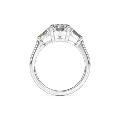 Elysia Moissanite & Lab Grown Diamond Ring | White Gold | 4