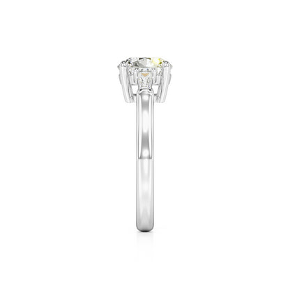 Elysia Lab Grown Diamond Ring | White Gold | 4
