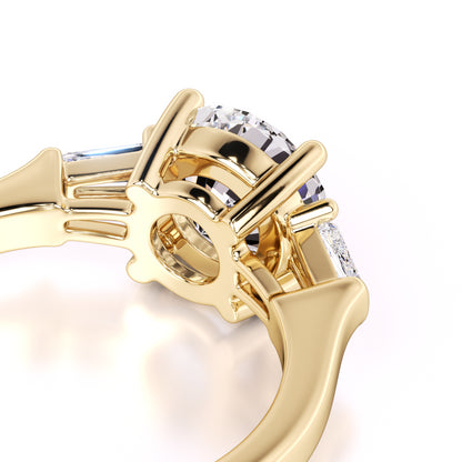Elysia Lab Grown Diamond Ring | Yellow Gold | 2