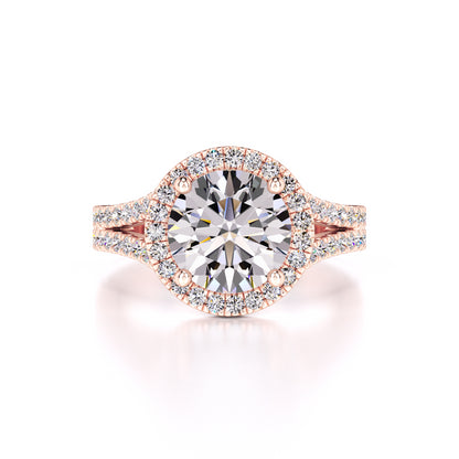 Isabella Moissanite & Lab Grown Diamond Ring | Rose Gold | 1