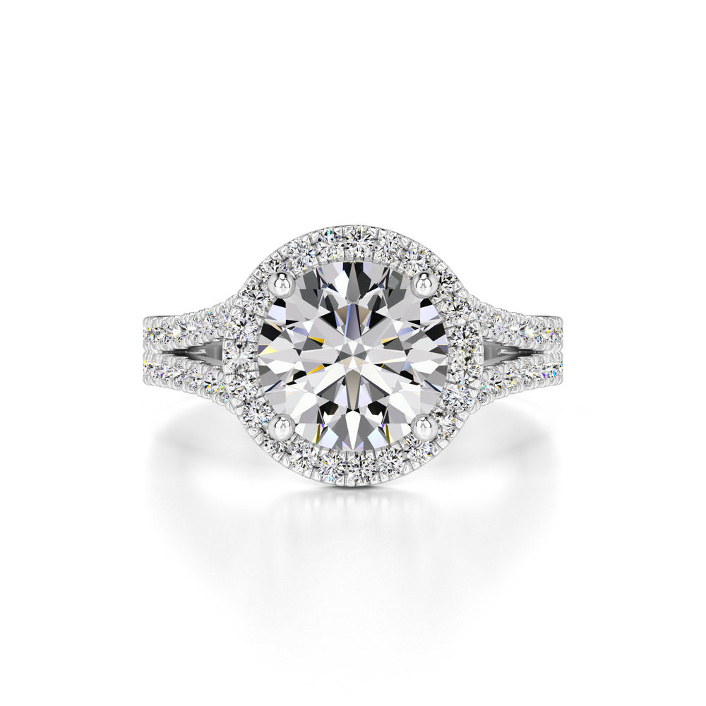 Isabella Moissanite & Lab Grown Diamond Ring | White Gold | 1