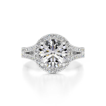 Isabella Moissanite & Lab Grown Diamond Ring | White Gold | 1