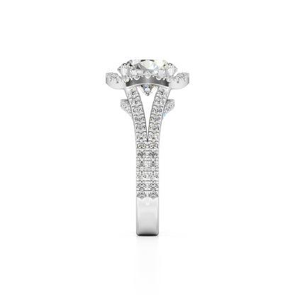 Isabella Lab Grown Diamond Ring | White Gold | 4