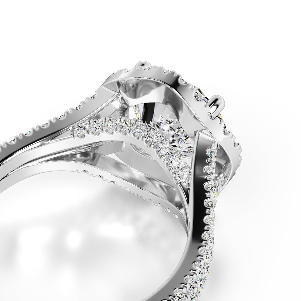 Isabella Lab Grown Diamond Ring | White Gold | 2