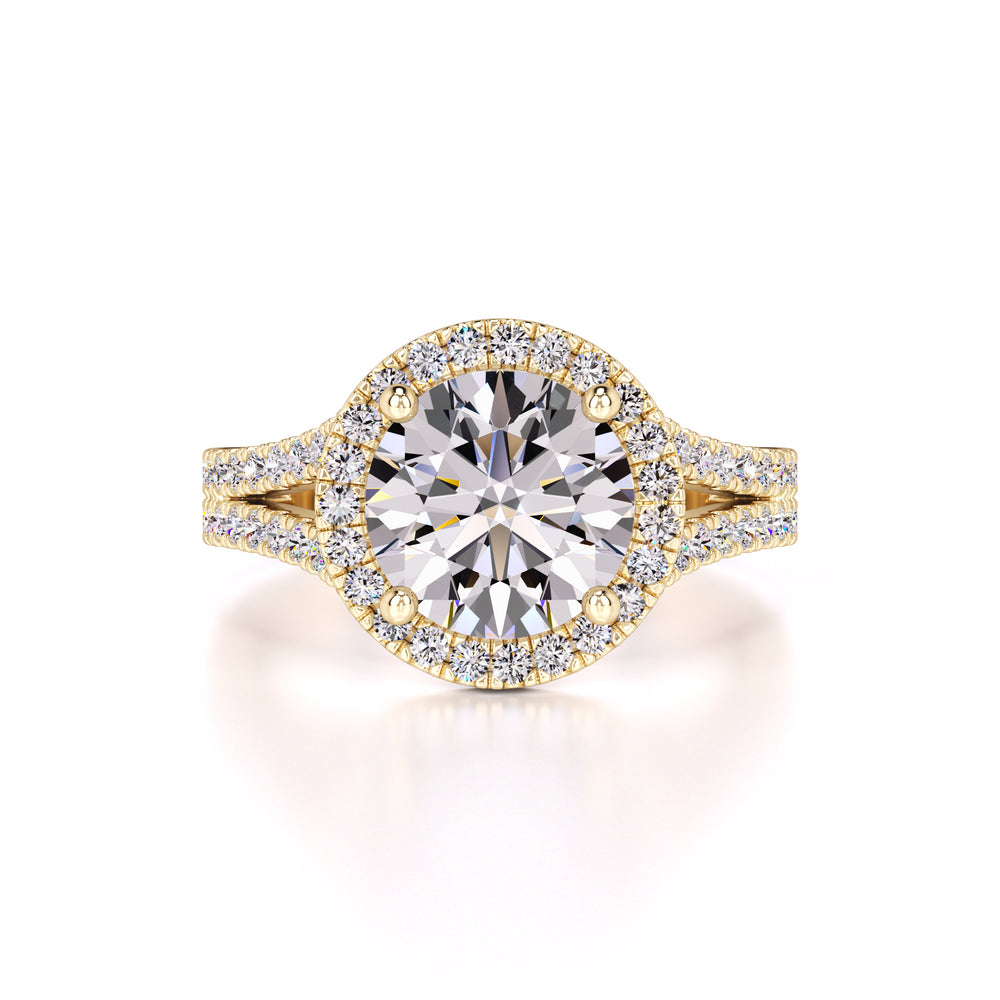 Isabella Moissanite & Lab Grown Diamond Ring | Yellow Gold | 1