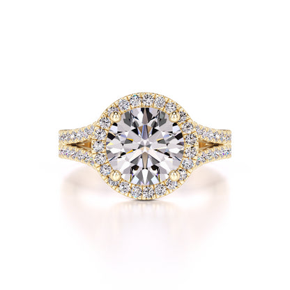 Isabella Moissanite & Lab Grown Diamond Ring | Yellow Gold | 1