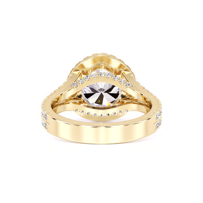 Isabella Moissanite & Lab Grown Diamond Ring | Yellow Gold | 3