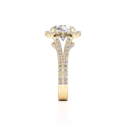 Isabella Lab Grown Diamond Ring | Yellow Gold | 4