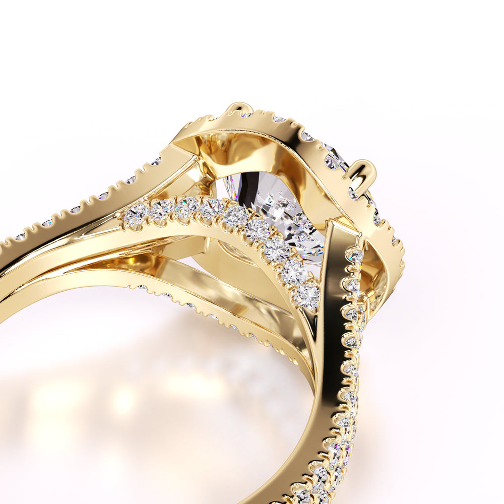 Isabella Lab Grown Diamond Ring | Yellow Gold | 2