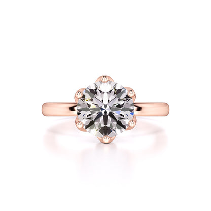 Kate Moissanite Ring | Rose Gold | 1