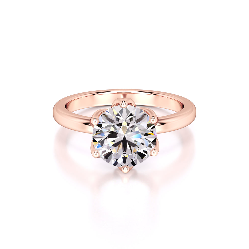 Kate Lab Grown Diamond Ring | Rose Gold | 1