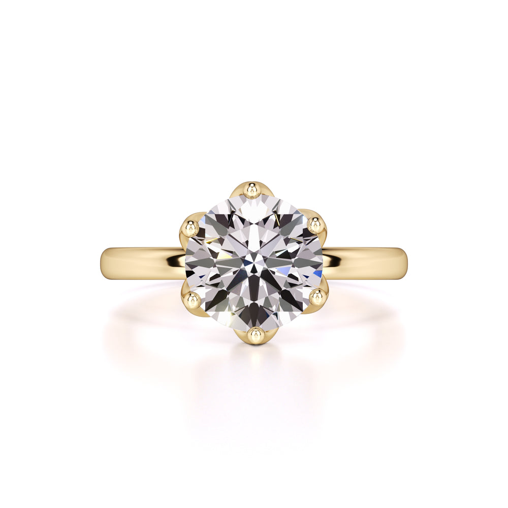 Kate Moissanite Ring | Yellow Gold | 1