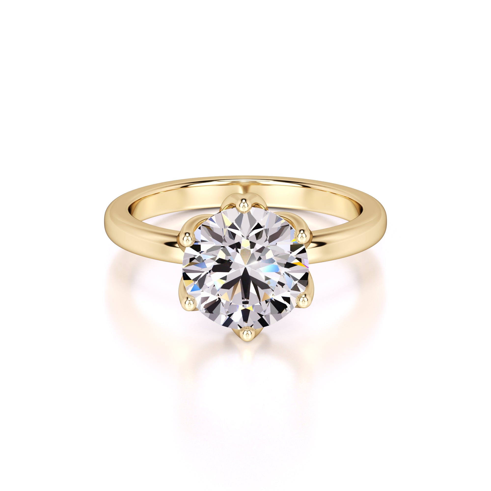 Kate Lab Grown Diamond Ring | Yellow Gold | 1
