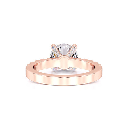 Layla Moissanite & Lab Grown Diamond Ring | Rose Gold | 3