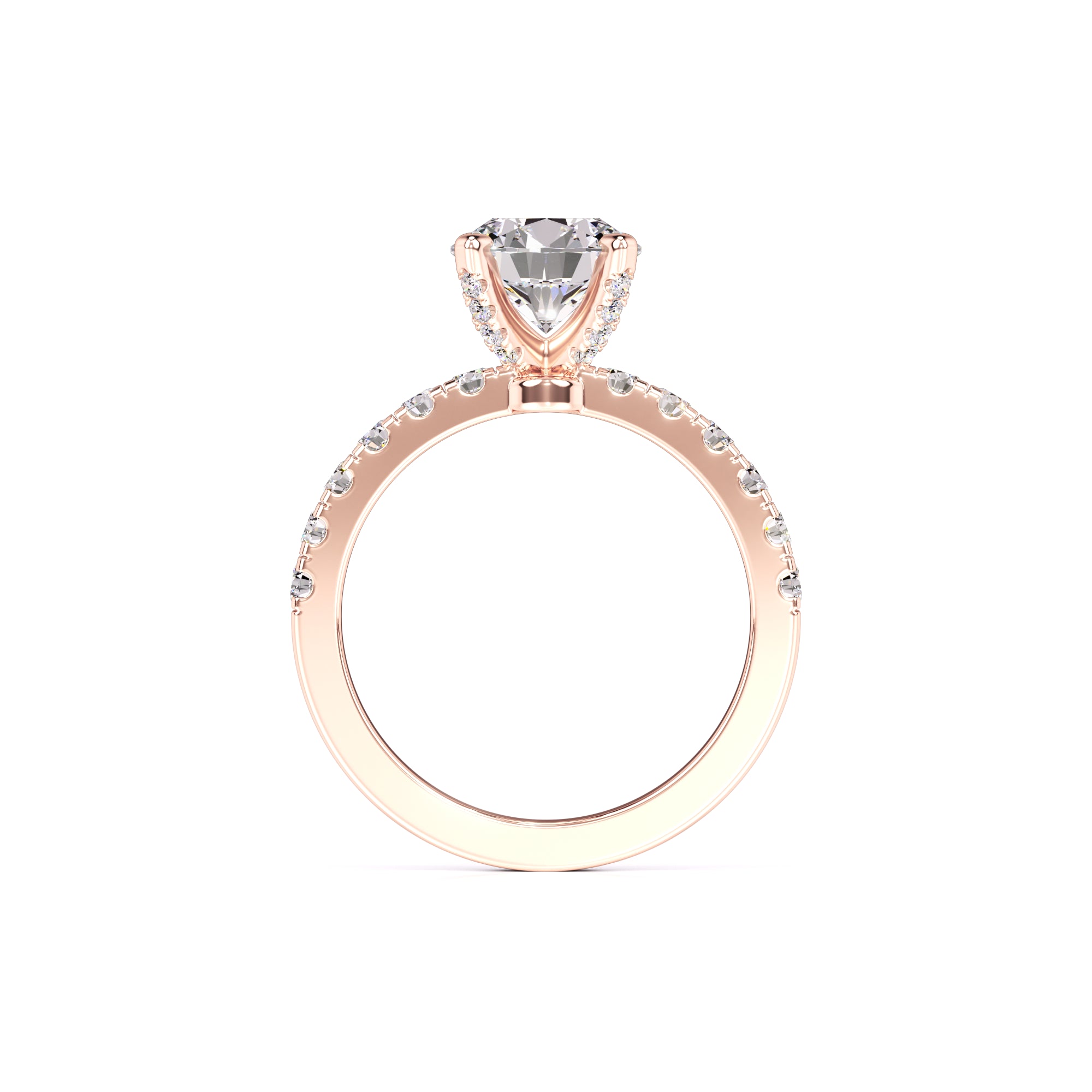 Layla Moissanite & Lab Grown Diamond Ring | Rose Gold | 4