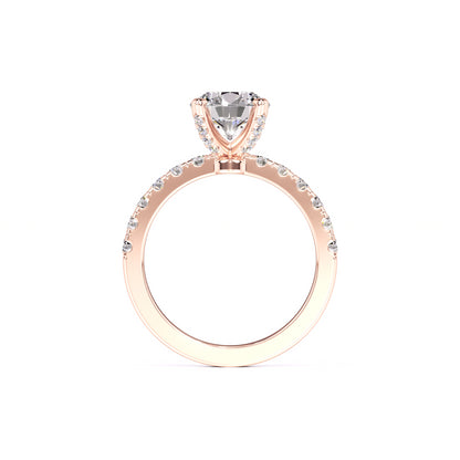 Layla Moissanite & Lab Grown Diamond Ring | Rose Gold | 4