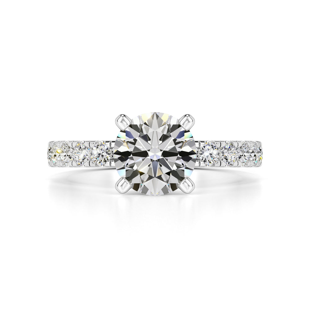 Layla Moissanite & Lab Grown Diamond Ring | White Gold | 1