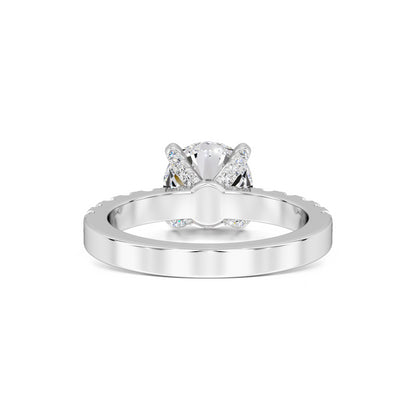 Layla Moissanite & Lab Grown Diamond Ring | White Gold | 3