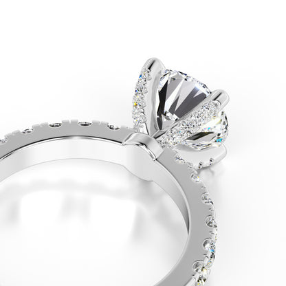 Layla Lab Grown Diamond Ring | White Gold | 2