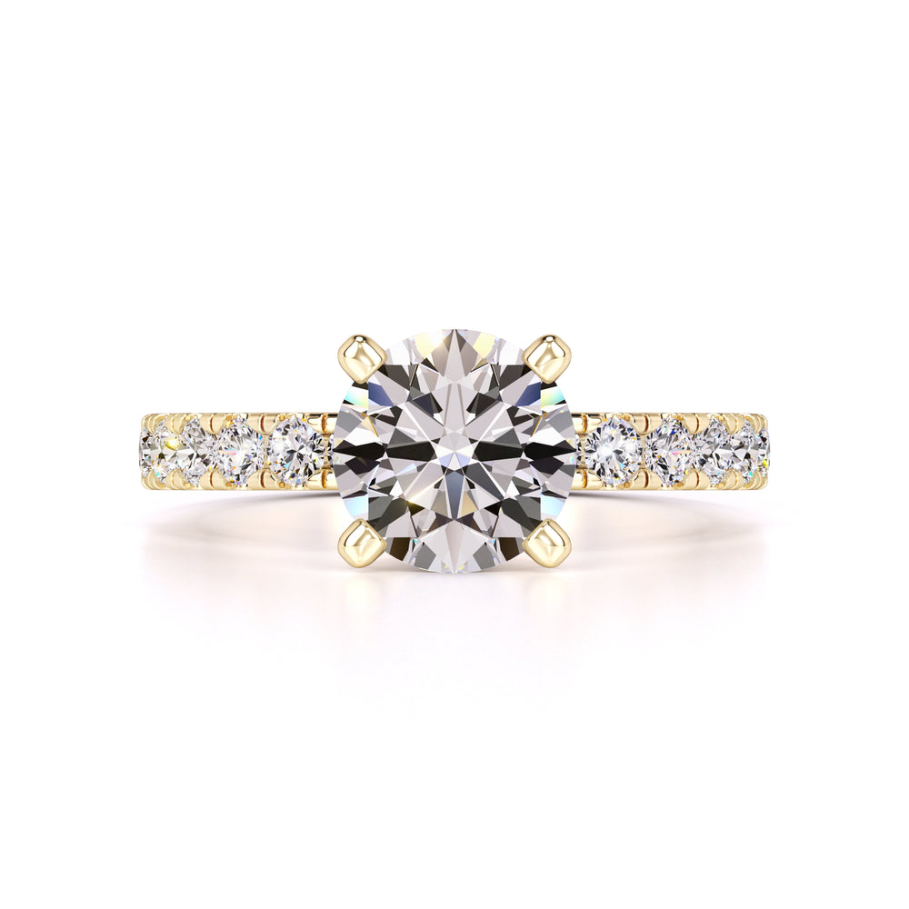 Layla Moissanite & Lab Grown Diamond Ring | Yellow Gold | 1