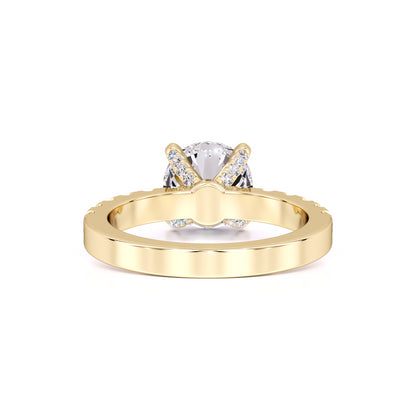Layla Moissanite & Lab Grown Diamond Ring | Yellow Gold | 3
