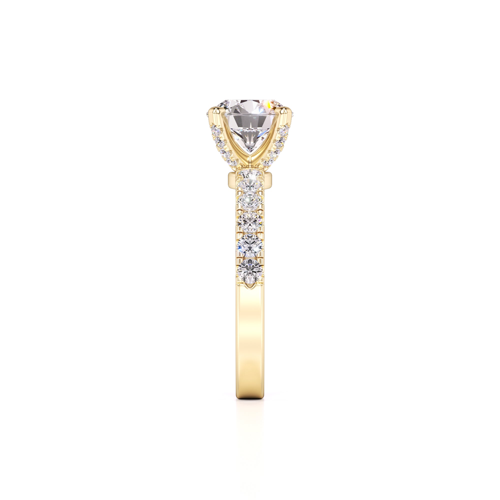 Layla Lab Grown Diamond Ring | Yellow Gold | 4