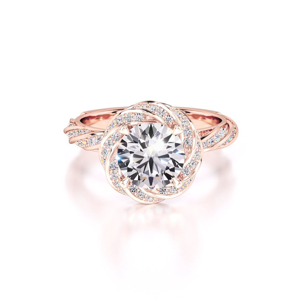 Lillian Lab Grown Diamond Ring | Rose Gold | 1