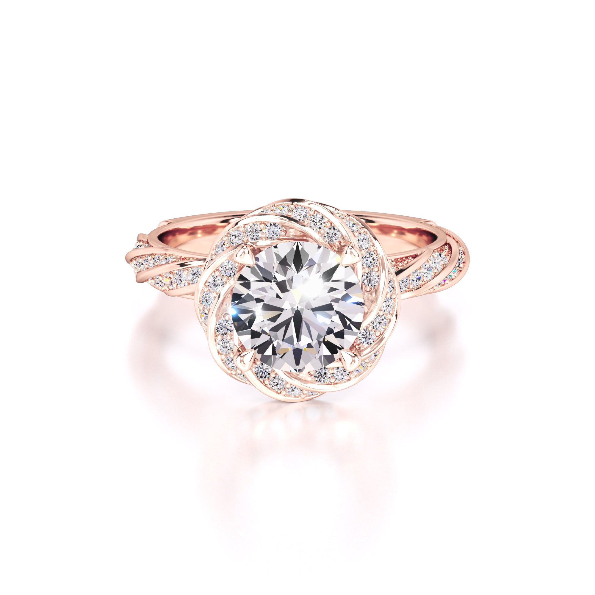 Lillian Lab Grown Diamond Ring | Rose Gold | 1