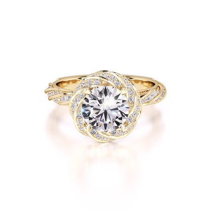 Lillian Lab Grown Diamond Ring | Yellow Gold | 1