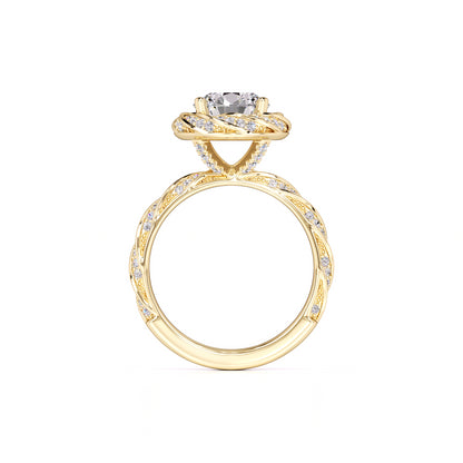 Lillian Moissanite & Lab Grown Diamond Ring | Yellow Gold | 4