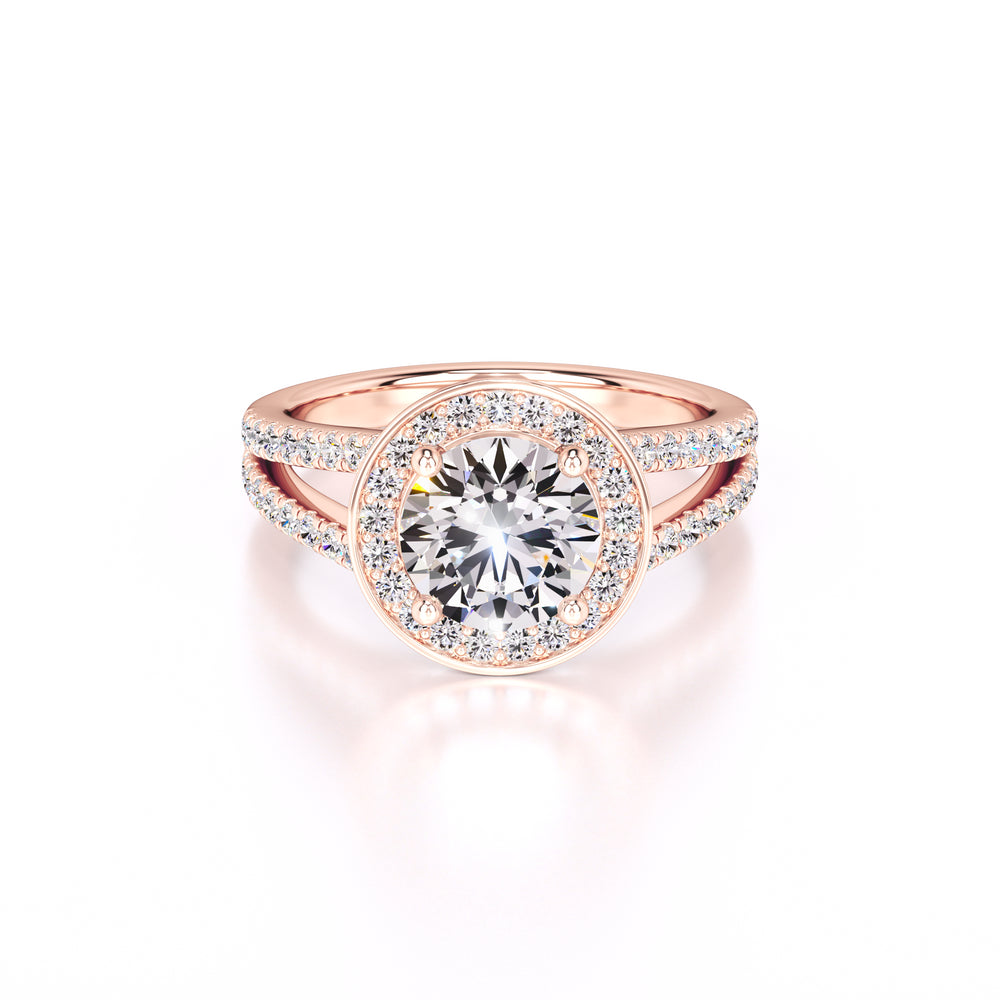 Danielle Lab Grown Diamond Ring | Rose Gold | 1