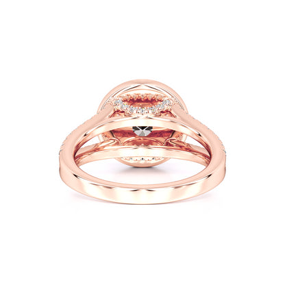 Danielle Moissanite & Lab Grown Diamond Ring | Rose Gold | 3