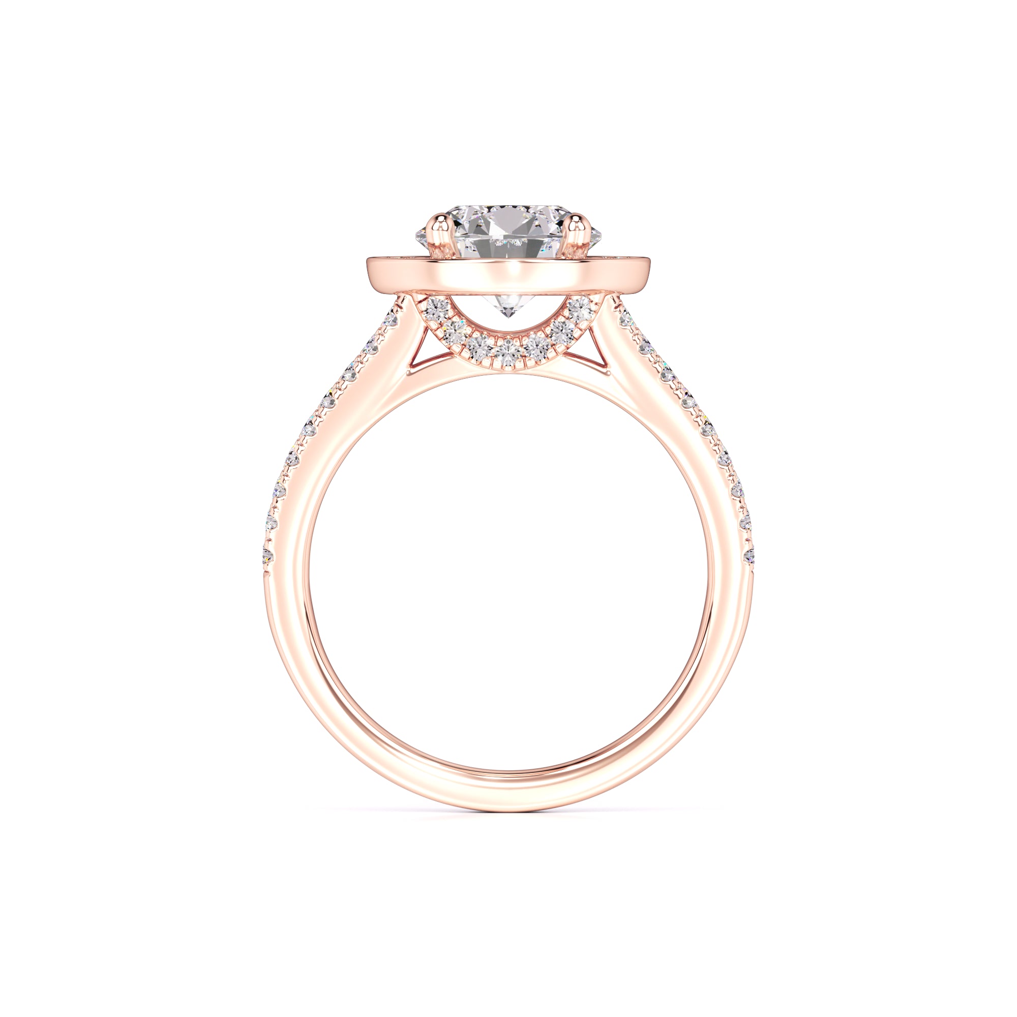 Danielle Moissanite & Lab Grown Diamond Ring | Rose Gold | 4