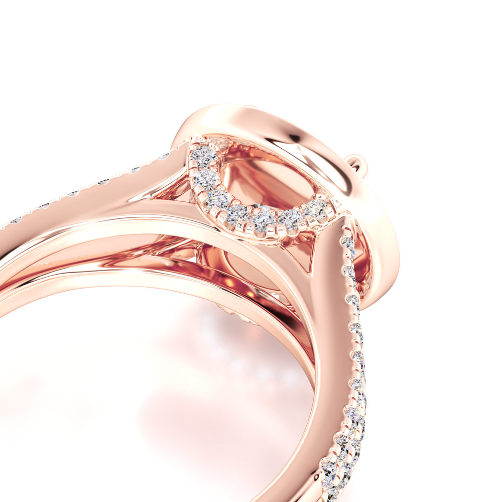Danielle Moissanite & Lab Grown Diamond Ring | Rose Gold | 2