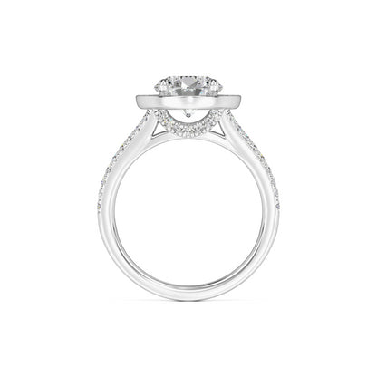 Danielle Moissanite & Lab Grown Diamond Ring | White Gold | 4