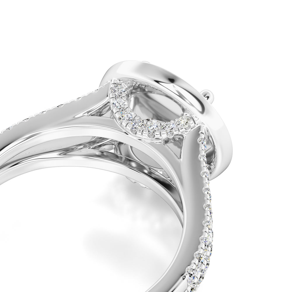 Danielle Moissanite & Lab Grown Diamond Ring | White Gold | 2