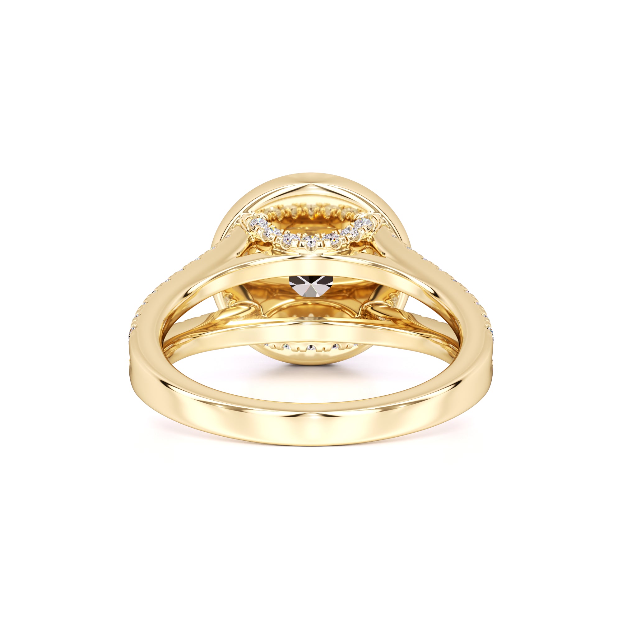 Danielle Moissanite & Lab Grown Diamond Ring | Yellow Gold | 3