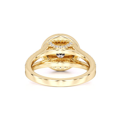 Danielle Moissanite & Lab Grown Diamond Ring | Yellow Gold | 3