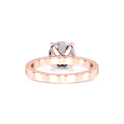 Grace Moissanite & Lab Grown Diamond Ring | Rose Gold | 3