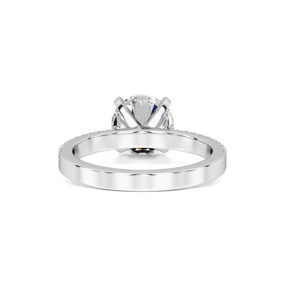 Grace Moissanite & Lab Grown Diamond Ring | White Gold | 3